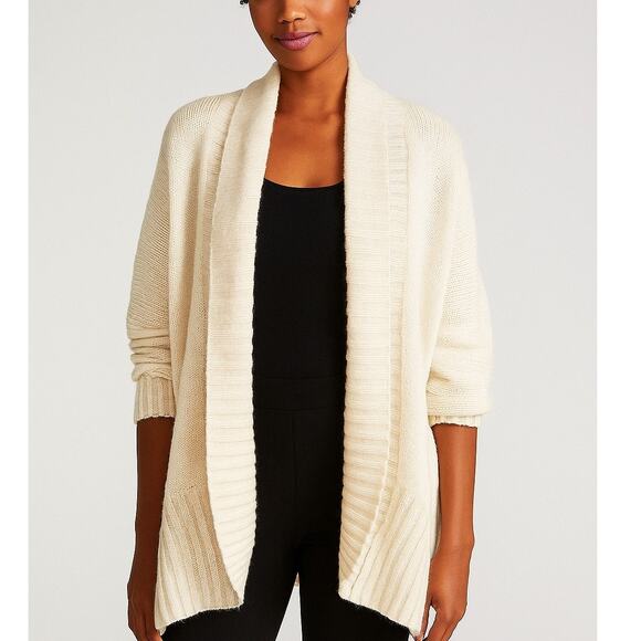 Alice + Olivia Chunky Knit Oversized Cardigan Sweater Wool Mohair Cashmere - Picture 1 of 8